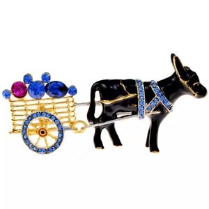 Donkey Brooch Donkey Pin Burro Burrito Wild West Western Cowgirl Mule Farm Ranch